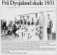 Bilete fr?a Solabladet i 1994 med Inga p?a skulen i Dysjaland. Eigar av bilete: Karl H?yland